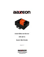 Preview for 1 page of AAxeon STE-501C Quick Start Manual