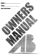 AB International SUB 1850B Owner'S Manual предпросмотр