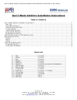 AB Marine Gori Installation Instructions Manual preview