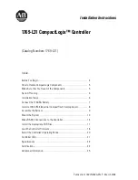 AB Quality 1769-L31 CompactLogix Installation Instructions Manual preview