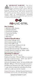 Preview for 6 page of ab AB-UVC-STRL User Manual