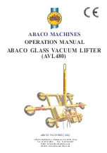 ABACO MACHINES AVL480 Operation Manual preview