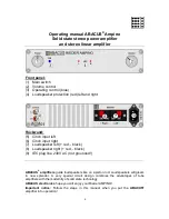 Предварительный просмотр 2 страницы ABACUS Ampino Operating Manual