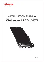 Preview for 1 page of ABACUS Challenger 1 LED-1500W Installation Manual