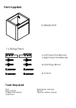 Предварительный просмотр 3 страницы ABACUS D-Style Underbasin Cabinet Installation & Aftercare Instructions