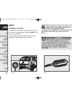 Preview for 80 page of Abarth Punto Owner'S Handbook Manual