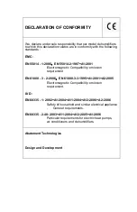 Preview for 2 page of Abatement Technologies AQUATRAP AT150R Operating Manual