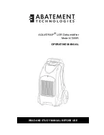 ABATEMENT AQUATRAP AT250R Operating Manual preview