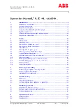 Предварительный просмотр 3 страницы ABB 1005001806 Operation Manual