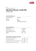 ABB 1240027 Operation Manual предпросмотр