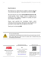 Preview for 3 page of ABB 150/100 UL S1 Installation Manual