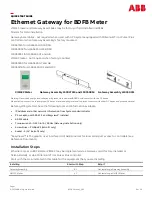 ABB 150047915 Quick Start Manual preview