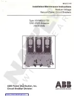 Preview for 1 page of ABB 15VHK1200 Installation And Maintenance Instructions Manual