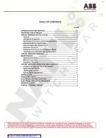 Предварительный просмотр 2 страницы ABB 15VHK1200 Installation And Maintenance Instructions Manual