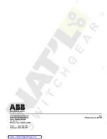 Preview for 14 page of ABB 15VHK1200 Installation And Maintenance Instructions Manual