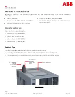 Preview for 8 page of ABB 1600480775A Quick Start Manual