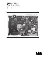 ABB 1MRS119000 Operator'S Manual preview
