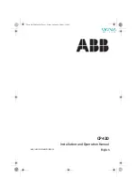 Предварительный просмотр 1 страницы ABB 1SBP260182R1001 Installation And Operation Manual