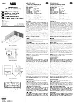 ABB 3299E-A32100 Instructions For Installation And Use preview