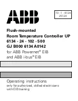 Preview for 1 page of ABB 6134-24-102-500 Operating Instructions Manual