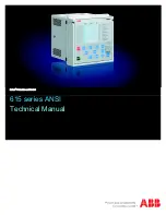 ABB 615 Series ANSI Technical Manual preview