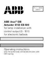 ABB 6153 EB-500 Operating Instructions Manual preview