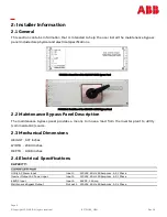 Предварительный просмотр 9 страницы ABB 6310408P Product Manual