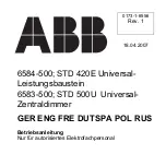 Предварительный просмотр 1 страницы ABB 6583-500 Manual