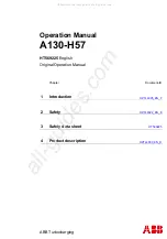 ABB 80307300R Operation Manual preview