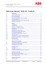 Предварительный просмотр 3 страницы ABB A130-M65 Operation Manual