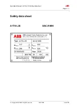 Preview for 27 page of ABB A170-L35 Operation Manual