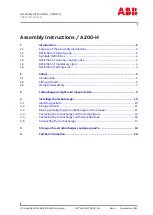 Предварительный просмотр 3 страницы ABB A200-H Original Assembly Instructions