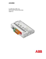 Предварительный просмотр 1 страницы ABB ACH550 series Installation Manual