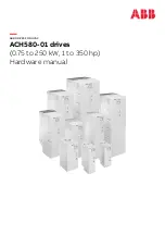 Preview for 1 page of ABB ACH580-01 Series Hardware Manual
