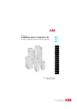 ABB ACH580-01 Series Quick Installation And Start-Up Manual preview