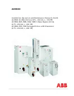 Preview for 1 page of ABB ACH580 Series Installation, Operation And Maintenance Manual