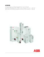 Preview for 1 page of ABB ACH580 Series User Manual