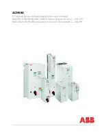 ABB ACH580 Series User Manual preview