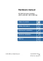 Предварительный просмотр 3 страницы ABB ACQ810 Hardware Manual