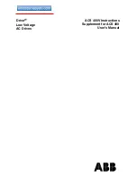 Preview for 1 page of ABB ACS 400V Instructions Manual