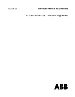 Preview for 1 page of ABB ACS 600 Hardware Manual