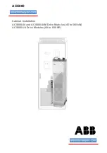 ABB ACS 800 Series Cabinet Installation And Operating Instruction preview