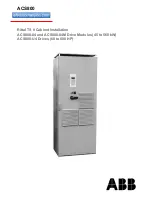 Preview for 1 page of ABB ACS 800 Series Installation Manual