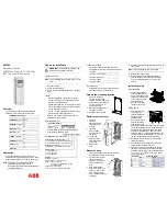 ABB ACS550 Series Quick Start Manual preview