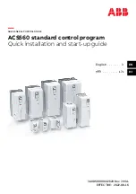 ABB ACS560 Quick Installation And Start-Up Manual preview