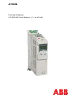 ABB ACS850 series Hardware Manual предпросмотр
