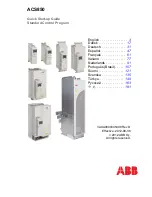 ABB ACS850 series Quick Start Up Manual предпросмотр