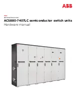 Preview for 1 page of ABB ACS880-7407LC Hardware Manual