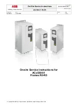 ABB ACx580-01-02A6-4 Service Instructions Manual предпросмотр