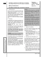 Предварительный просмотр 40 страницы ABB AMD Rg 355 Installation, Operation And Maintenance Instructions